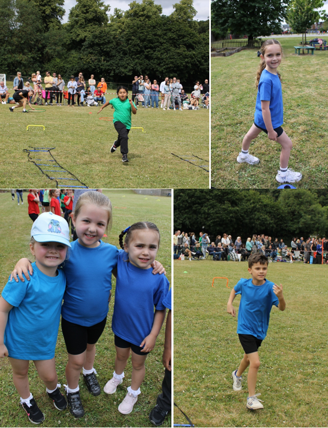 A group of kids in blue shirts

Description automatically generated