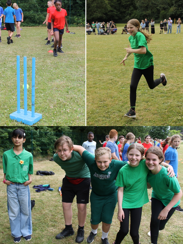 A group of people in green shirts

Description automatically generated